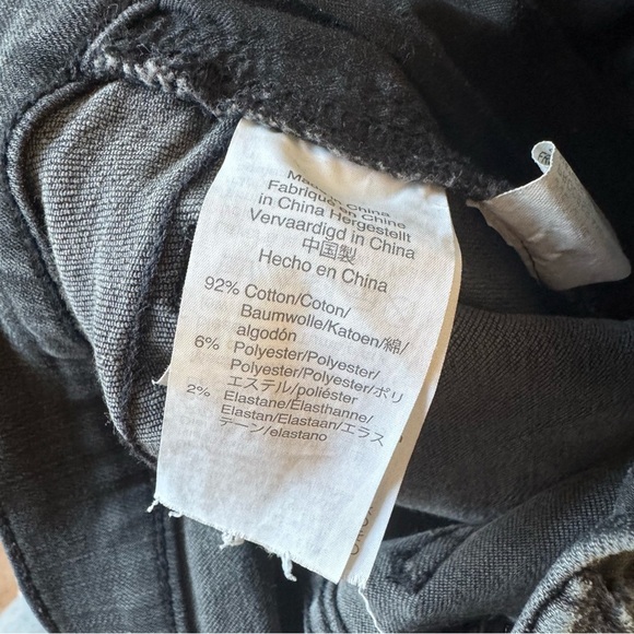 Madewell 9” high rise skinny black distressed denim jeans size 27 - Picture 7 of 7